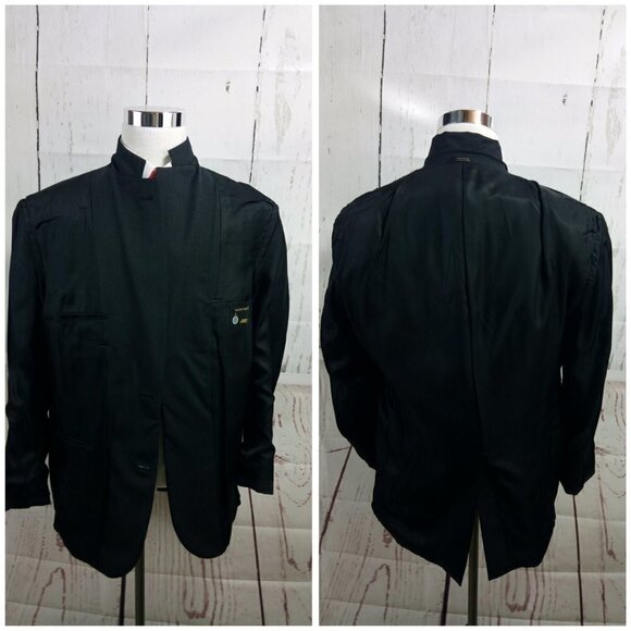 Society Brand Ltd By Hartmarx 44R 2 Button Charcoal 2pc Suit 32x31.5 Pleated - Picture 9 of 14